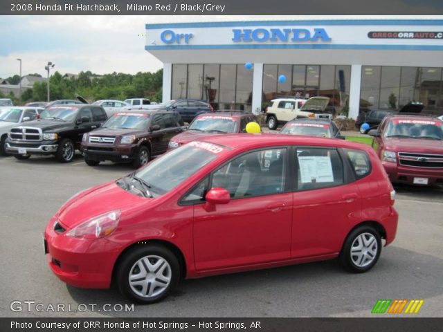 2008 Honda Fit Hatchback in Milano Red