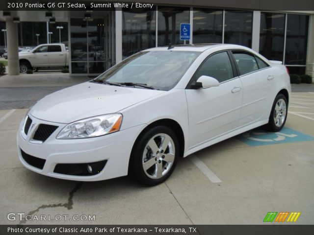 2010 Pontiac G6 GT Sedan in Summit White