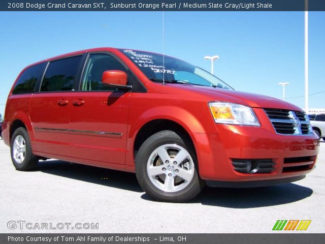 2008 Dodge Grand Caravan SXT in Sunburst Orange Pearl