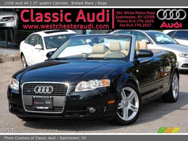 2008 Audi A4 2.0T quattro Cabriolet in Brilliant Black