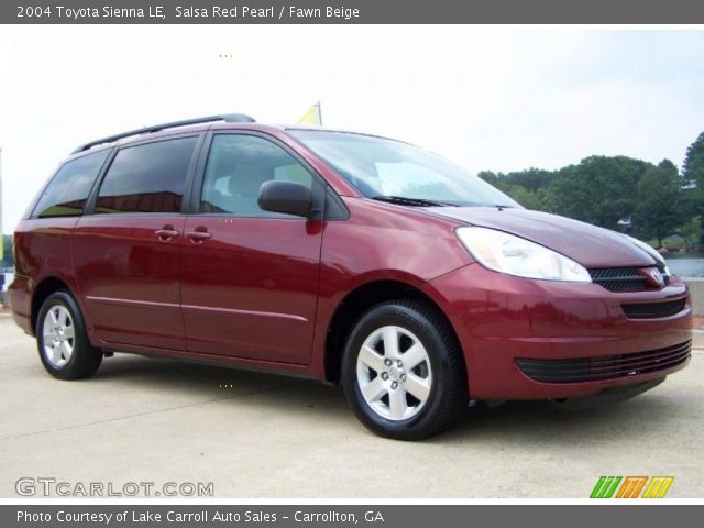 2004 Toyota Sienna LE in Salsa Red Pearl