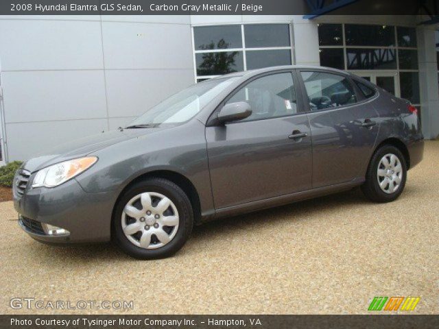 2008 Hyundai Elantra GLS Sedan in Carbon Gray Metallic