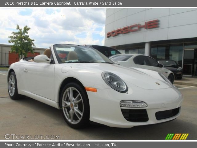2010 Porsche 911 Carrera Cabriolet in Carrara White