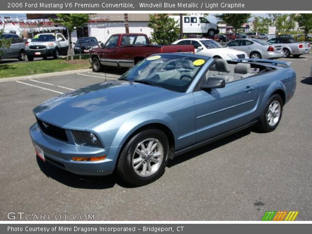 2006 Ford Mustang V6 Premium Convertible in Windveil Blue Metallic
