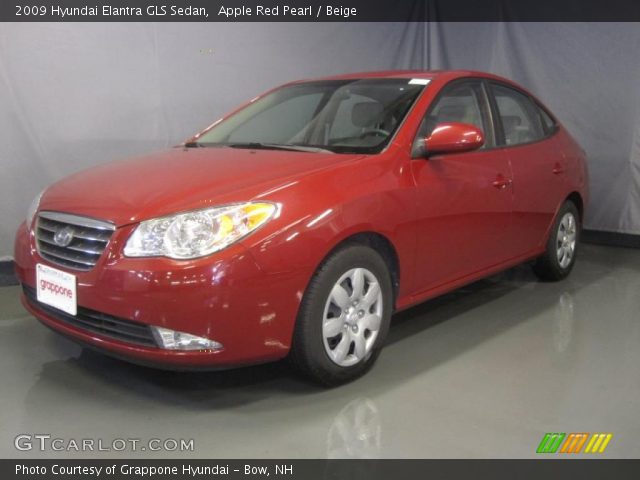 2009 Hyundai Elantra GLS Sedan in Apple Red Pearl