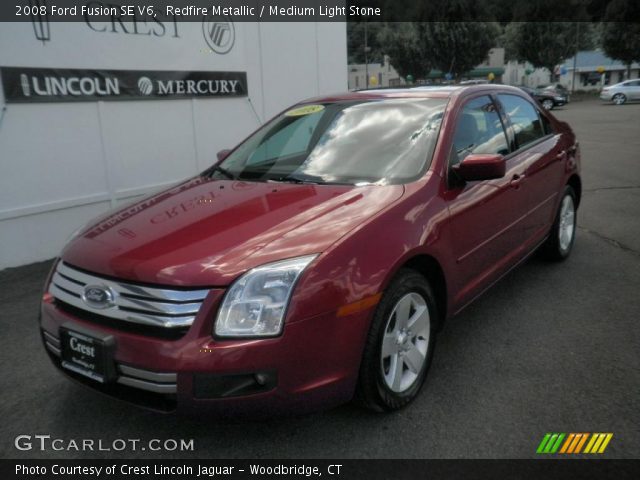 2008 Ford Fusion SE V6 in Redfire Metallic