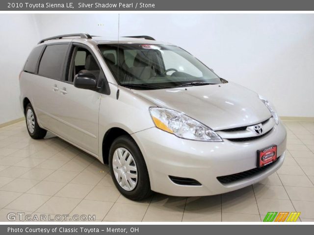 2010 Toyota Sienna LE in Silver Shadow Pearl