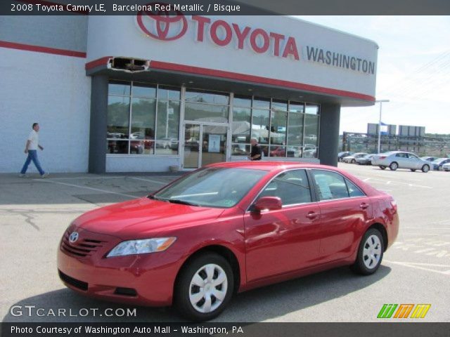2008 Toyota Camry LE in Barcelona Red Metallic