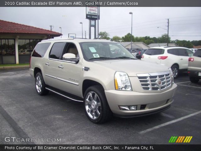 2010 Cadillac Escalade ESV Platinum AWD in Gold Mist