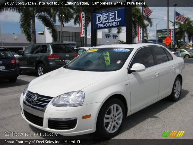 2007 Volkswagen Jetta Wolfsburg Edition Sedan in Campanella White