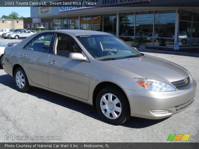 2003 Toyota Camry LE in Desert Sand Mica