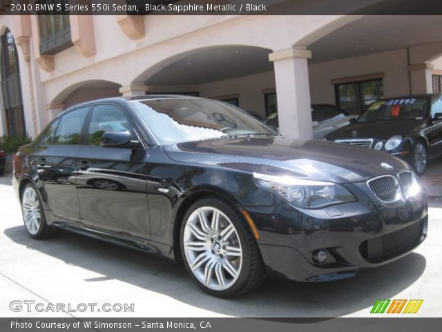 2010 BMW 5 Series 550i Sedan in Black Sapphire Metallic