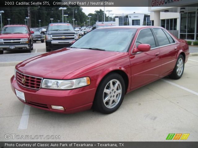 2003 Cadillac Seville STS in Crimson Red Pearl