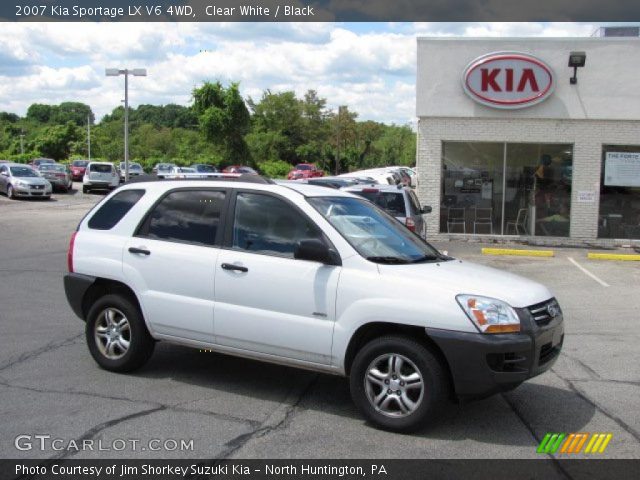 2007 Kia Sportage LX V6 4WD in Clear White