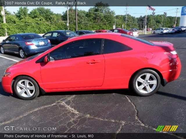 2007 Honda Civic EX Coupe in Rallye Red
