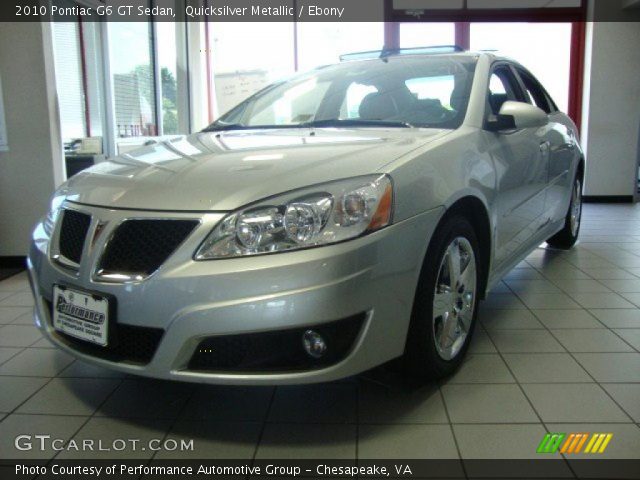 2010 Pontiac G6 GT Sedan in Quicksilver Metallic