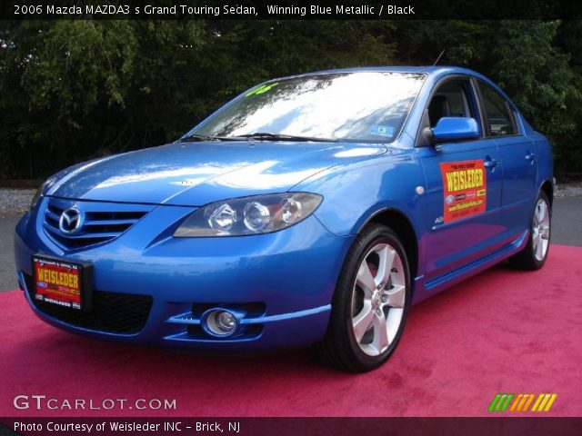 2006 Mazda MAZDA3 s Grand Touring Sedan in Winning Blue Metallic