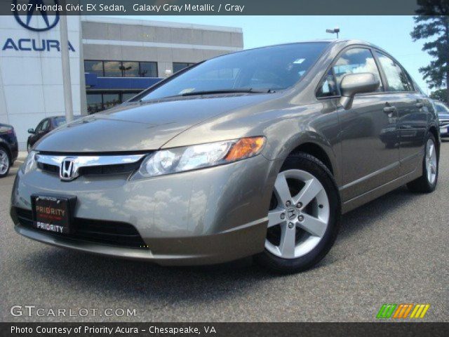 Galaxy gray metallic honda civic