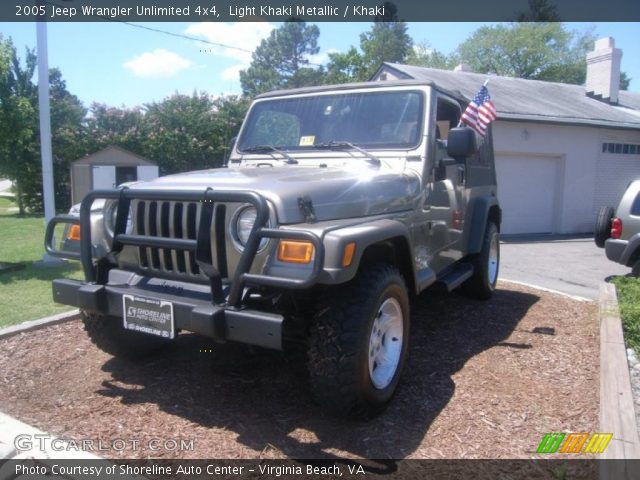 2005 Jeep Wrangler Unlimited 4x4 in Light Khaki Metallic