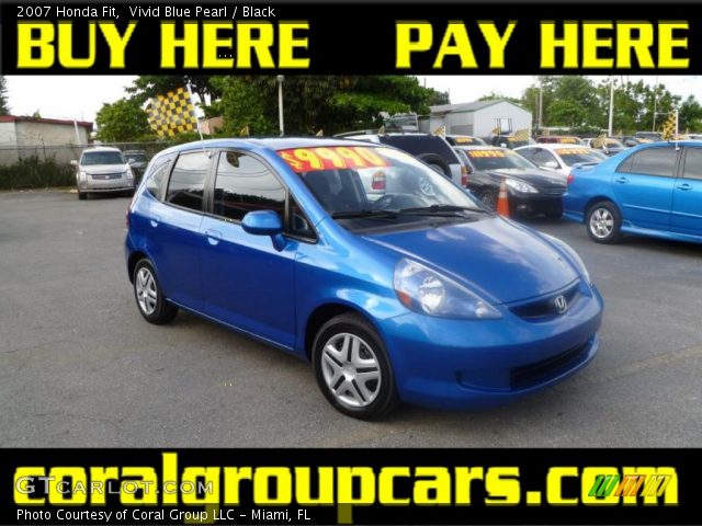 2007 Honda Fit  in Vivid Blue Pearl