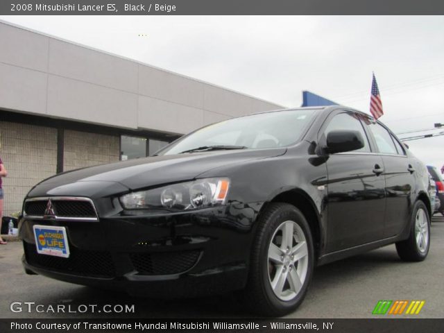 2008 Mitsubishi Lancer ES in Black