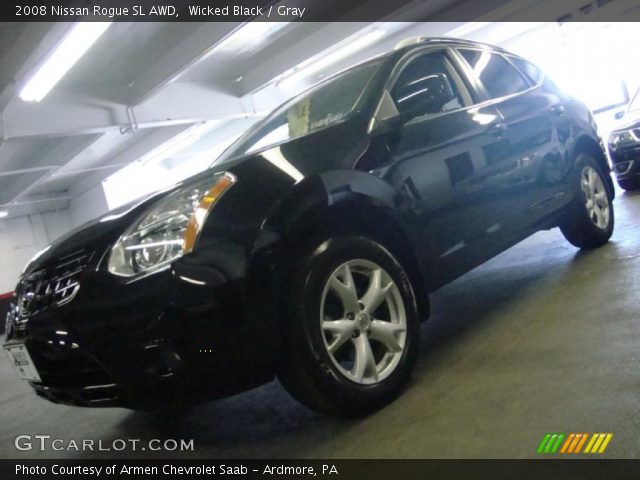 2008 Nissan Rogue SL AWD in Wicked Black