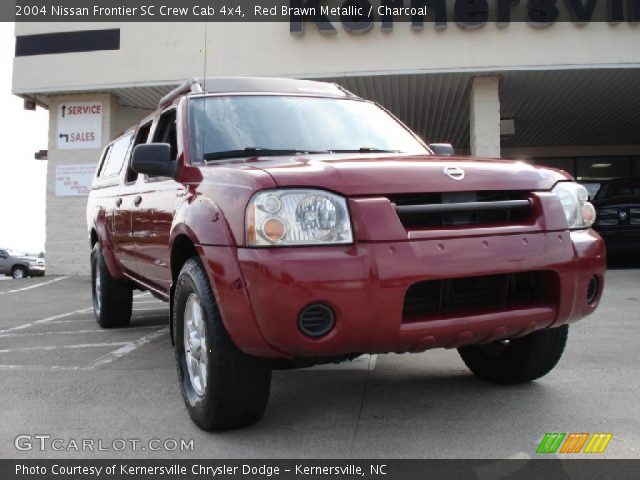 2004 Nissan Frontier SC Crew Cab 4x4 in Red Brawn Metallic