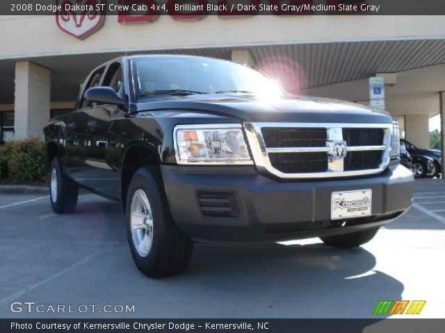 2008 Dodge Dakota ST Crew Cab 4x4 in Brilliant Black