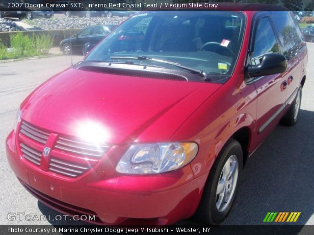 2007 Dodge Caravan SXT in Inferno Red Crystal Pearl