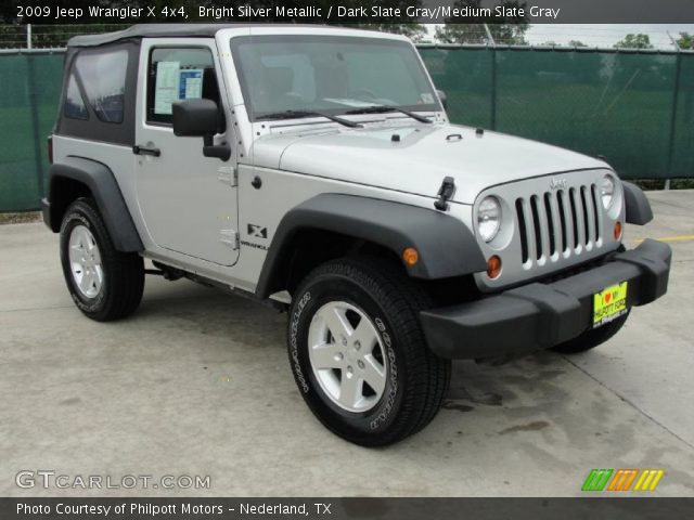 2009 Jeep Wrangler X 4x4 in Bright Silver Metallic