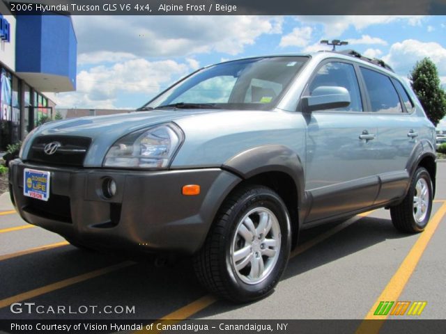 2006 Hyundai Tucson GLS V6 4x4 in Alpine Frost