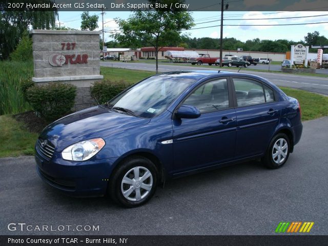 2007 Hyundai Accent GLS Sedan in Dark Sapphire Blue