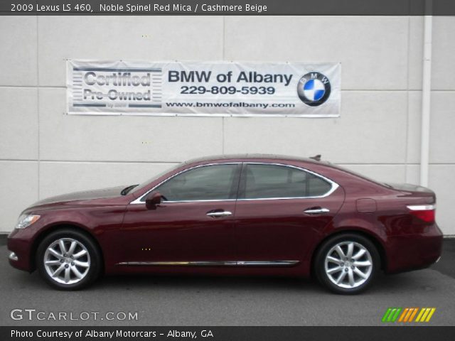 2009 Lexus LS 460 in Noble Spinel Red Mica