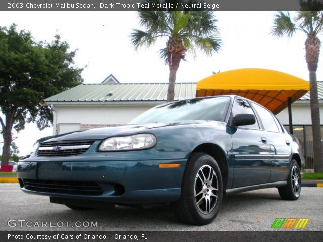 2003 Chevrolet Malibu Sedan in Dark Tropic Teal Metallic