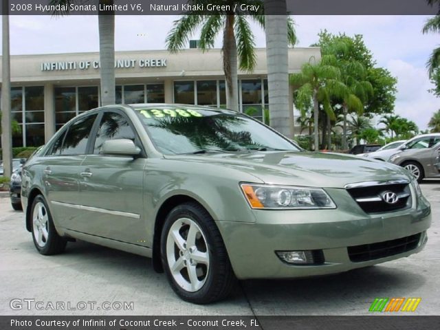 2008 Hyundai Sonata Limited V6 in Natural Khaki Green