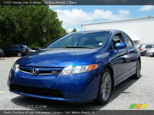 2007 Honda Civic Si Sedan in Fiji Blue Metallic