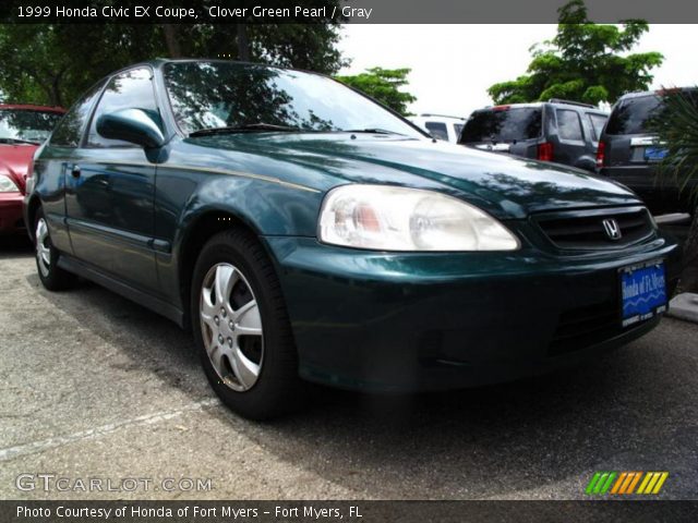 1999 Honda Civic EX Coupe in Clover Green Pearl