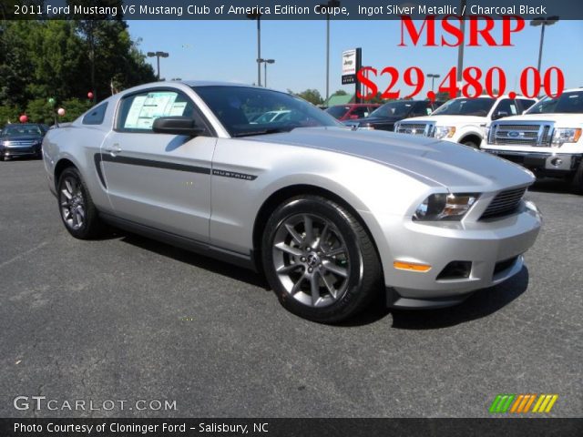 2011 Ford Mustang V6 Mustang Club of America Edition Coupe in Ingot Silver Metallic