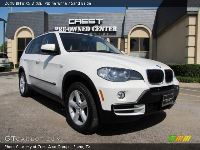 2008 BMW X5 3.0si in Alpine White