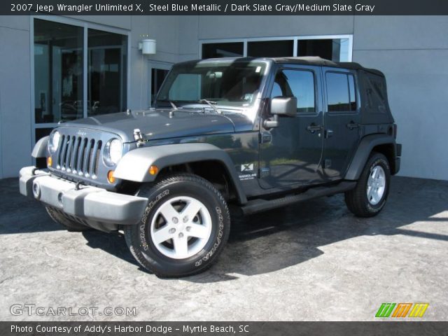 2007 Jeep Wrangler Unlimited X in Steel Blue Metallic