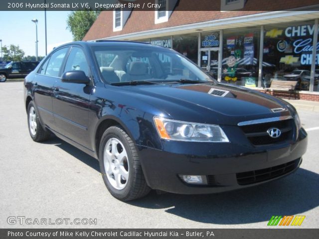 2006 Hyundai Sonata LX V6 in Deepwater Blue