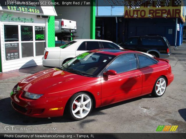 1998 Saturn S Series SC2 Coupe in Bright Red
