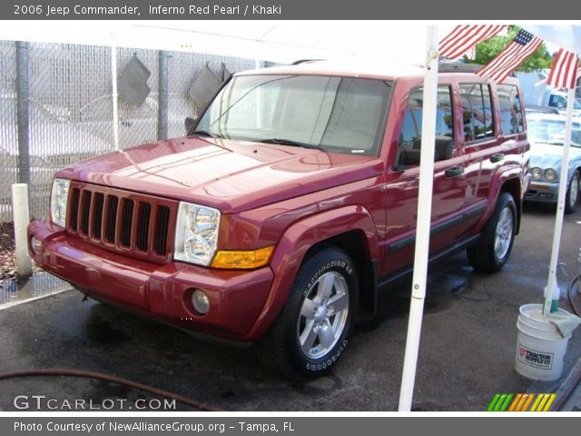 2006 Jeep Commander  in Inferno Red Pearl
