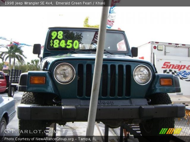 1998 Jeep Wrangler SE 4x4 in Emerald Green Pearl
