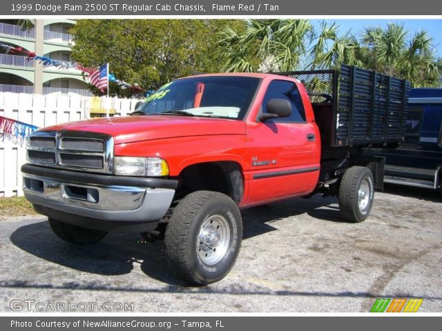 1999 Dodge Ram 2500 ST Regular Cab Chassis in Flame Red