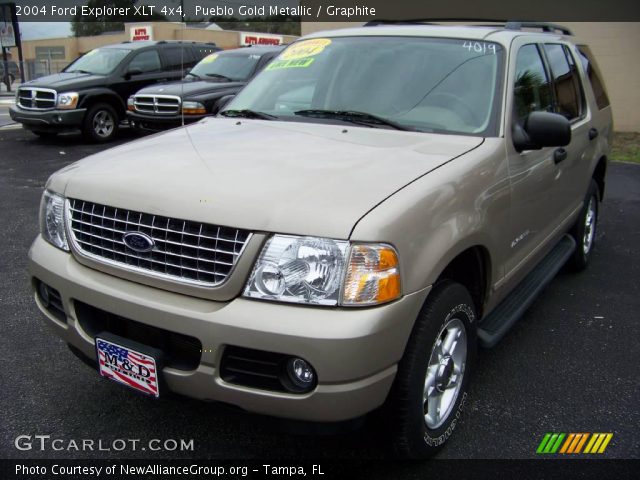 Pueblo Gold Metallic 2004 Ford Explorer Xlt 4x4 Graphite