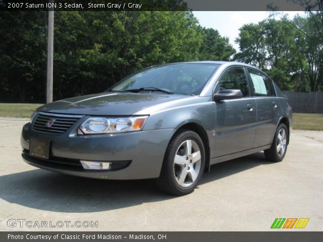2007 Saturn ION 3 Sedan in Storm Gray