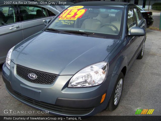 2007 Kia Rio LX Sedan in Olive Gray