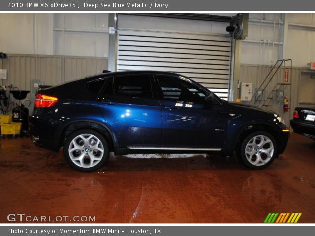 2010 BMW X6 xDrive35i in Deep Sea Blue Metallic