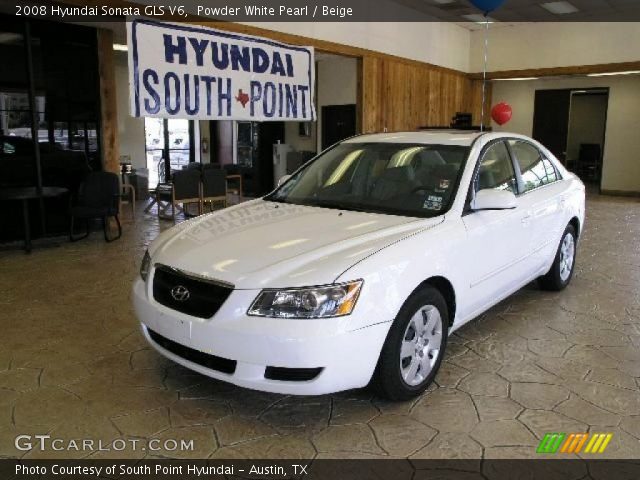 2008 Hyundai Sonata GLS V6 in Powder White Pearl